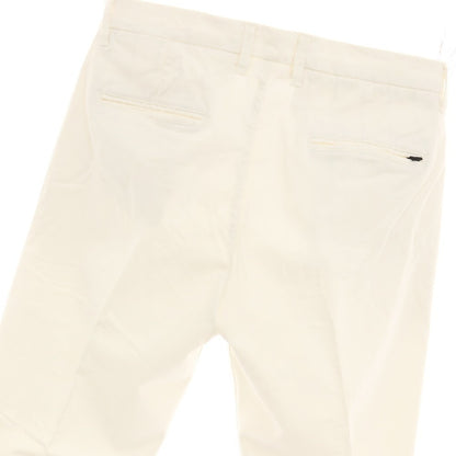 【中古】チープラス C+ ストレッチ コットン カジュアルスラックスパンツ ホワイト【サイズ31】【 状態ランクC 】【 メンズ 】