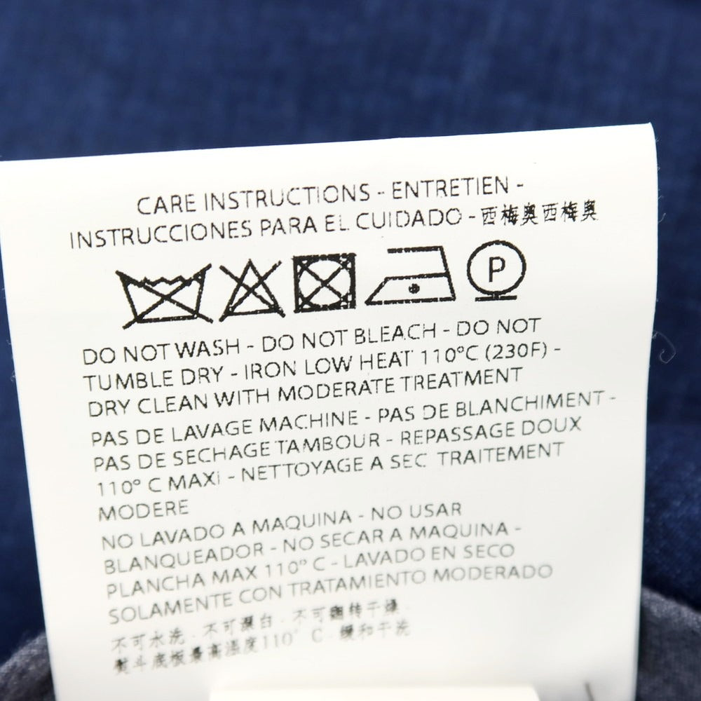 【中古】ファッソナブル Faconnable リネン カジュアルスラックスパンツ ネイビー【サイズ46】【 状態ランクB 】【 メンズ 】