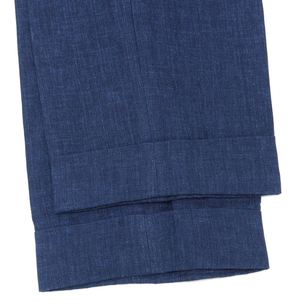 【中古】ファッソナブル Faconnable リネン カジュアルスラックスパンツ ネイビー【サイズ46】【 状態ランクB 】【 メンズ 】