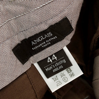 【中古】アングレー ANGLAIS ストレッチ ウール カジュアルスラックスパンツ トープ【サイズ44】【 状態ランクC 】【 メンズ 】
