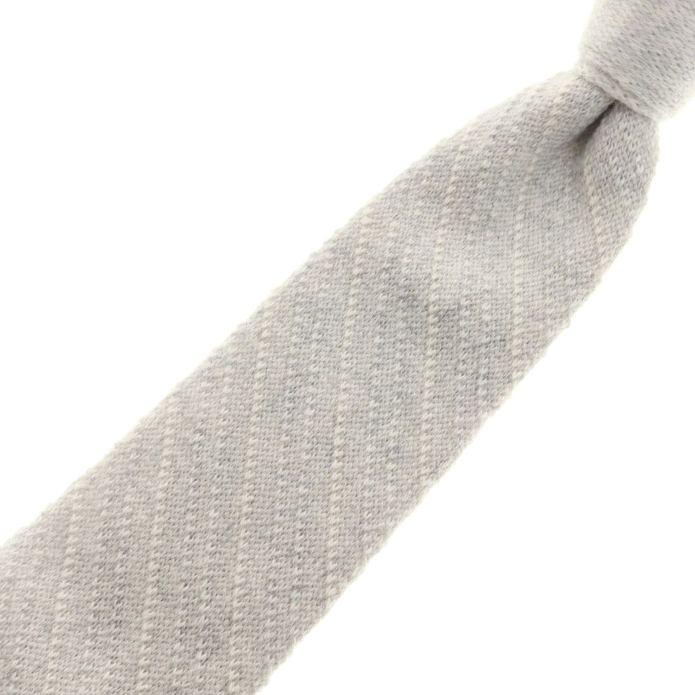 【中古】イレブンティ eleventy カシミヤ ニットタイ ライトグレージュ【 状態ランクB 】【 メンズ 】