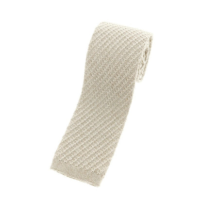 【中古】ラルディーニ LARDINI シルク ニットタイ ベージュ【 状態ランクA 】【 メンズ 】