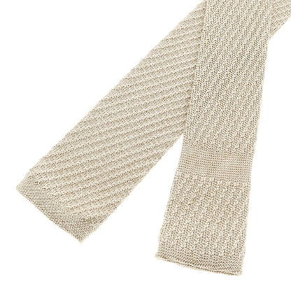 【中古】ラルディーニ LARDINI シルク ニットタイ ベージュ【 状態ランクA 】【 メンズ 】