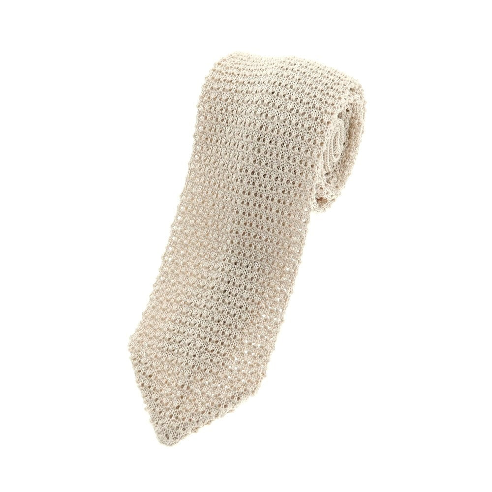 【中古】グリーンレーベルリラクシング green label relaxing シルク ニットタイ ベージュ【 状態ランクB 】【 メンズ 】