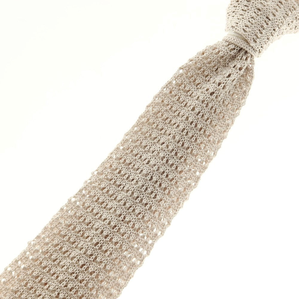 【中古】グリーンレーベルリラクシング green label relaxing シルク ニットタイ ベージュ【 状態ランクB 】【 メンズ 】