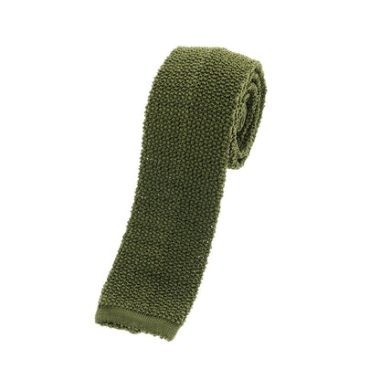 【中古】メイカーズシャツ カマクラ Makers Shirt 鎌倉 シルク ニットタイ オリーブ【 状態ランクB 】【 メンズ 】