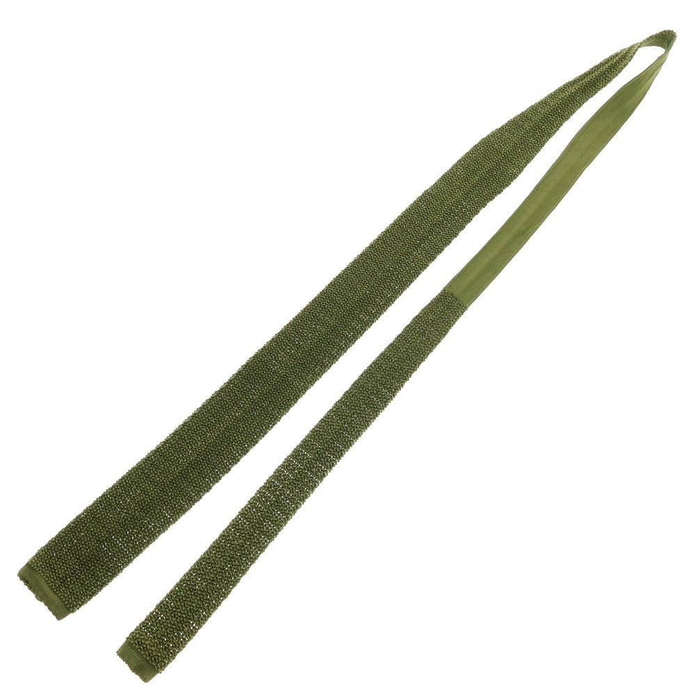 【中古】メイカーズシャツ カマクラ Makers Shirt 鎌倉 シルク ニットタイ オリーブ【 状態ランクB 】【 メンズ 】