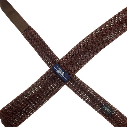 【中古】メイカーズシャツ カマクラ Makers Shirt 鎌倉 シルク ニットタイ ブラウン【 状態ランクB 】【 メンズ 】