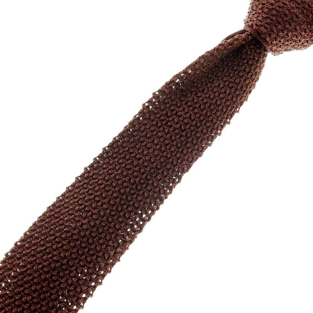 【中古】メイカーズシャツ カマクラ Makers Shirt 鎌倉 シルク ニットタイ ブラウン【 状態ランクB 】【 メンズ 】