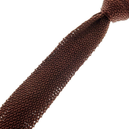 【中古】メイカーズシャツ カマクラ Makers Shirt 鎌倉 シルク ニットタイ ブラウン【 状態ランクB 】【 メンズ 】