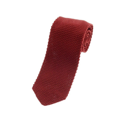 【中古】メイカーズシャツ カマクラ Makers Shirt 鎌倉 シルク ニットタイ ダークレッド【 状態ランクB 】【 メンズ 】