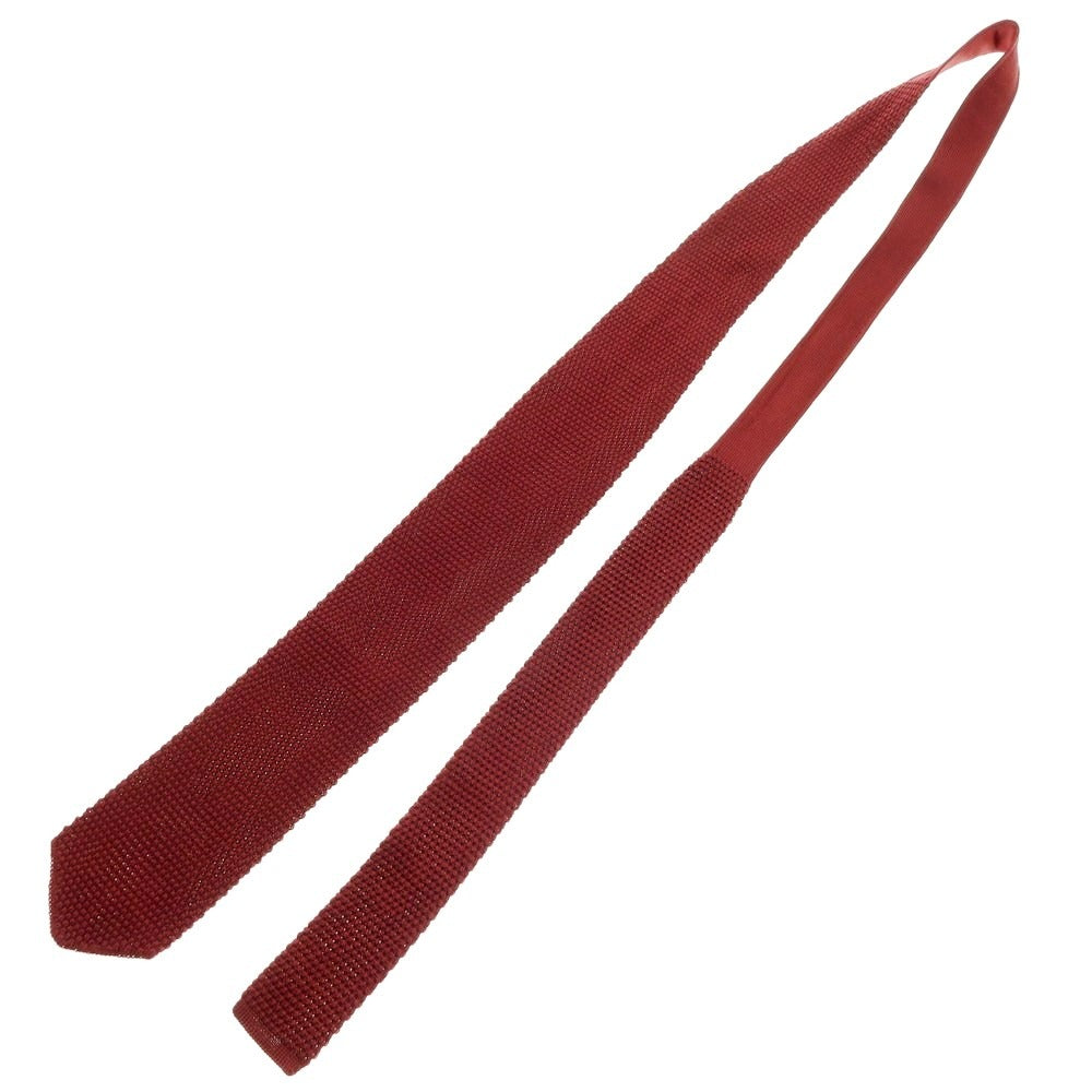 【中古】メイカーズシャツ カマクラ Makers Shirt 鎌倉 シルク ニットタイ ダークレッド【 状態ランクB 】【 メンズ 】