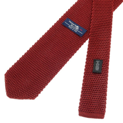 【中古】メイカーズシャツ カマクラ Makers Shirt 鎌倉 シルク ニットタイ ダークレッド【 状態ランクB 】【 メンズ 】