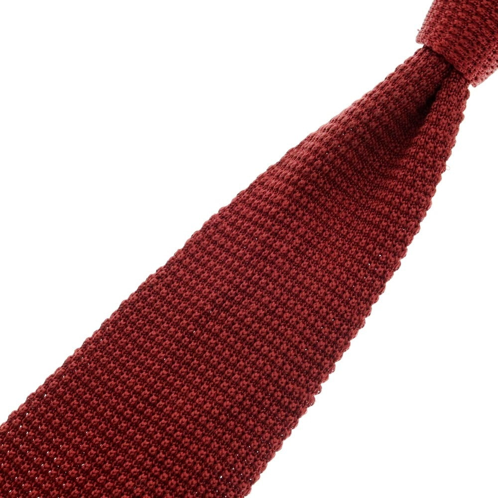 【中古】メイカーズシャツ カマクラ Makers Shirt 鎌倉 シルク ニットタイ ダークレッド【 状態ランクB 】【 メンズ 】