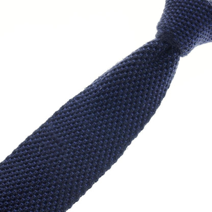 【中古】アクアスキュータム Aquascutum ウール ニットタイ ネイビー【 状態ランクB 】【 メンズ 】