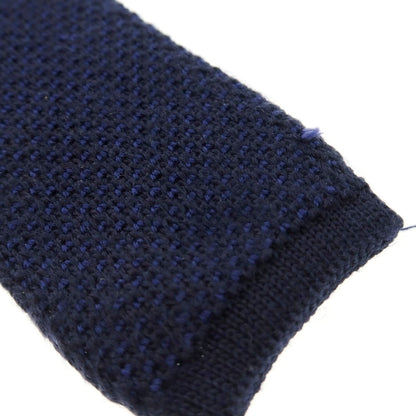 【中古】アクアスキュータム Aquascutum ウール ニットタイ ネイビー【 状態ランクB 】【 メンズ 】