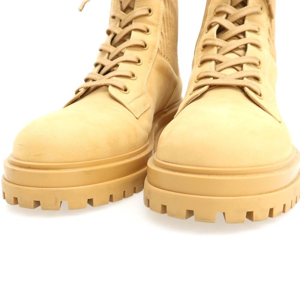 【中古】ジャンヴィト ロッシ Gianvito Rossi ヌバック レースアップブーツ ベージュ【サイズ40】【 状態ランクA 】【 メンズ 】