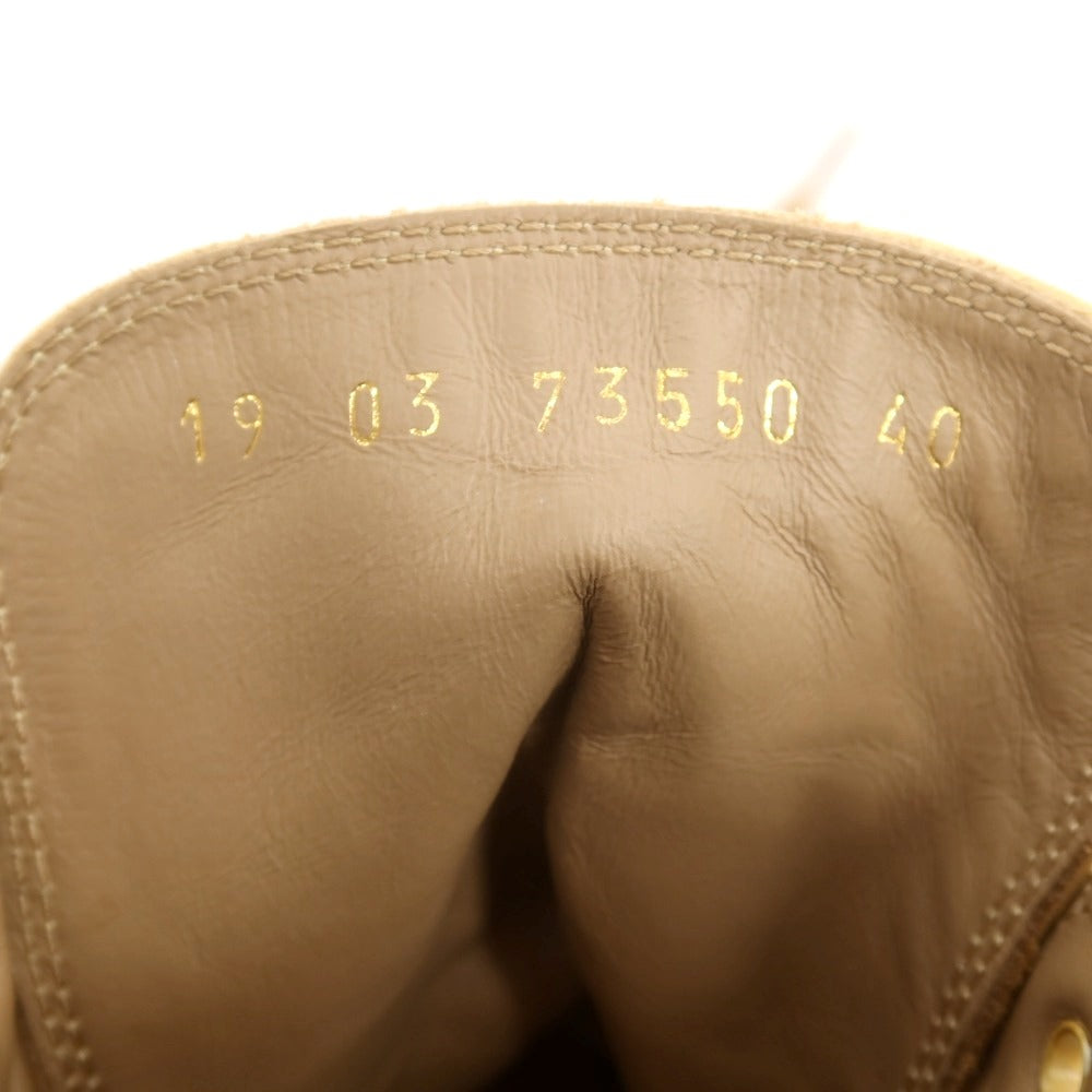 【中古】ジャンヴィト ロッシ Gianvito Rossi ヌバック レースアップブーツ ベージュ【サイズ40】【 状態ランクA 】【 メンズ 】