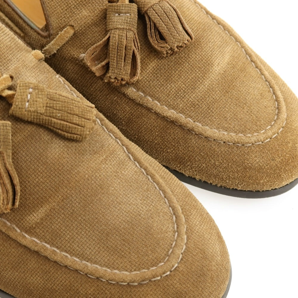 【中古】インテレッサ INTERESSA スエード タッセルローファー ブラウン【サイズ6 1/2】【 状態ランクB 】【 メンズ 】