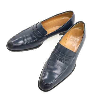 【中古】チェントフェリーナ Cento Felina コインローファー ネイビー【サイズ6 1/2】【 状態ランクC 】【 メンズ 】