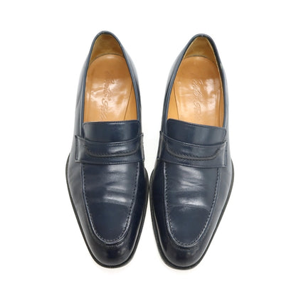 【中古】チェントフェリーナ Cento Felina コインローファー ネイビー【サイズ6 1/2】【 状態ランクC 】【 メンズ 】