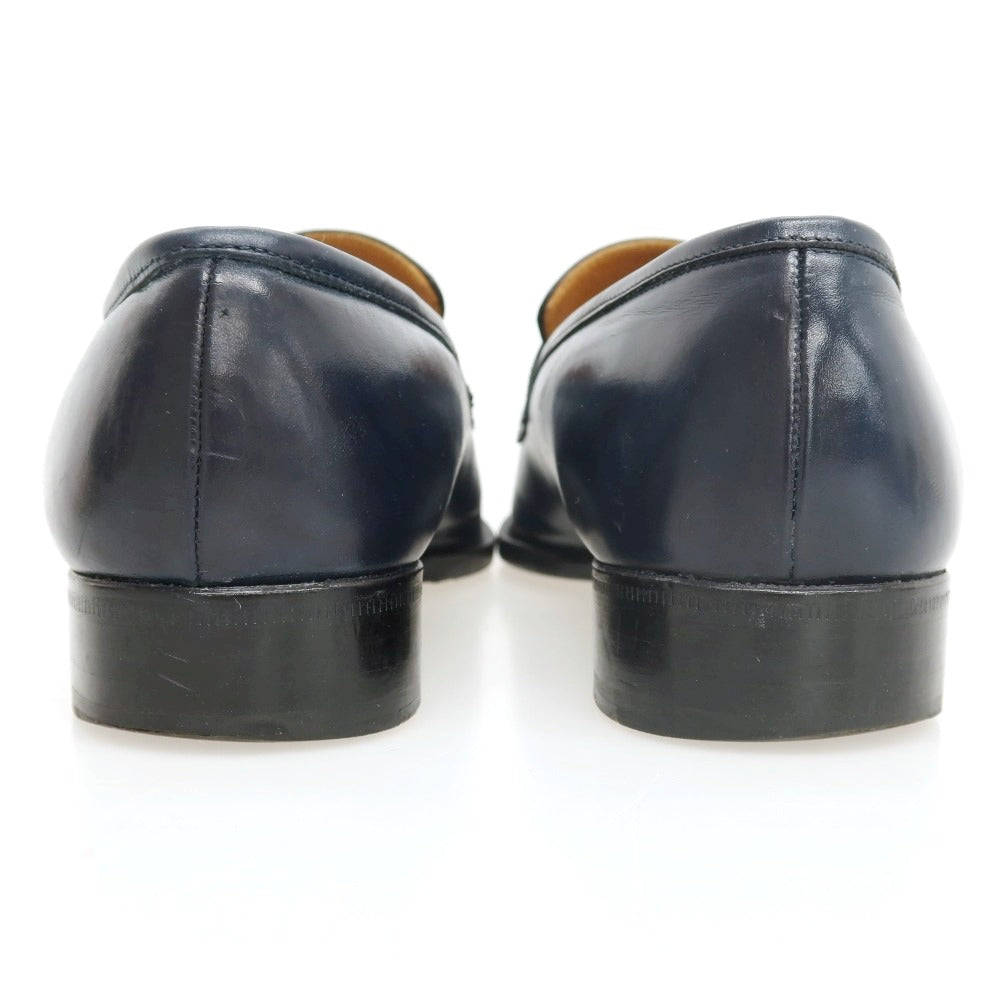 【中古】チェントフェリーナ Cento Felina コインローファー ネイビー【サイズ6 1/2】【 状態ランクC 】【 メンズ 】