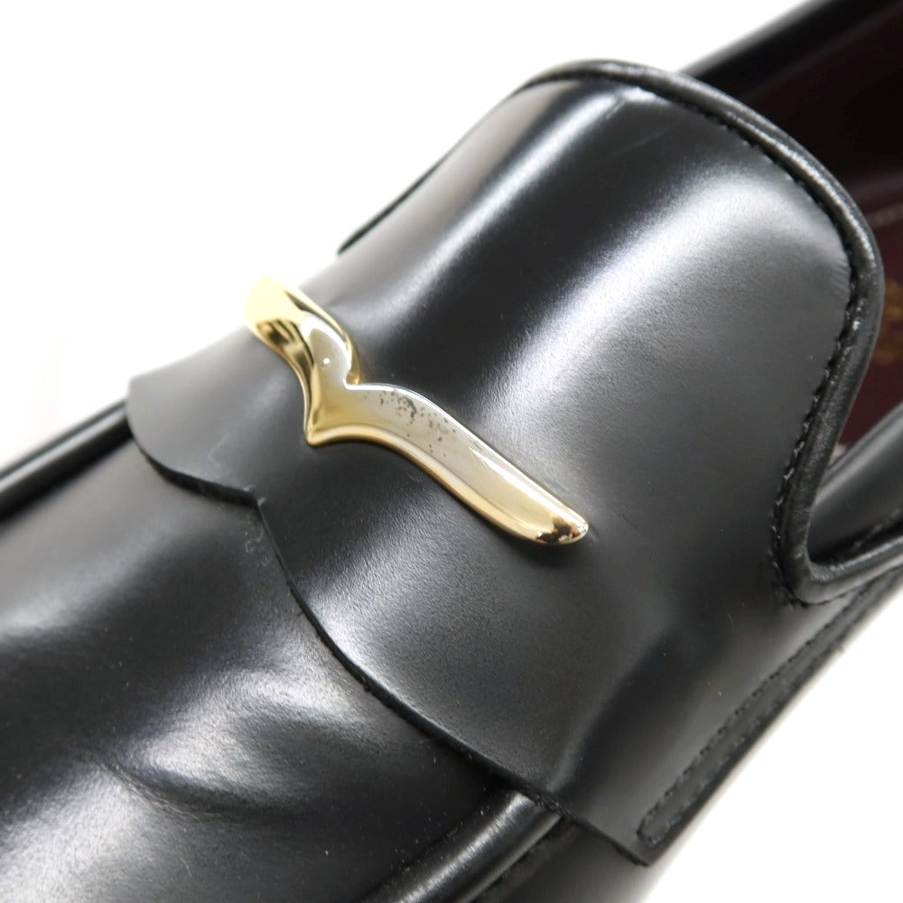 【中古】ラルディーニ LARDINI × LIDFORT ローファー ブラック【サイズ6】【 状態ランクB 】【 メンズ 】