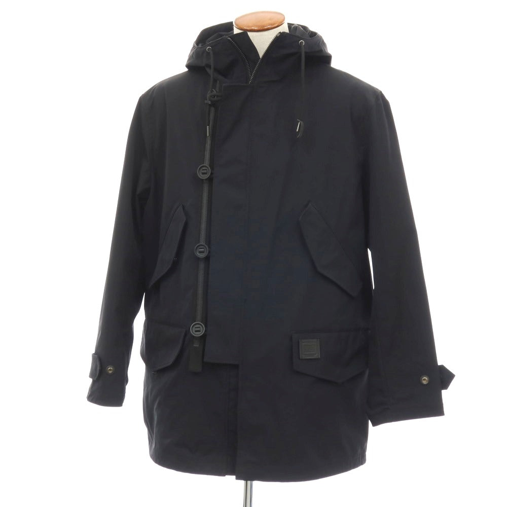 【中古】コーチ COACH ポリエステル モッズコート ブラック【サイズM】【 状態ランクC 】【 メンズ 】