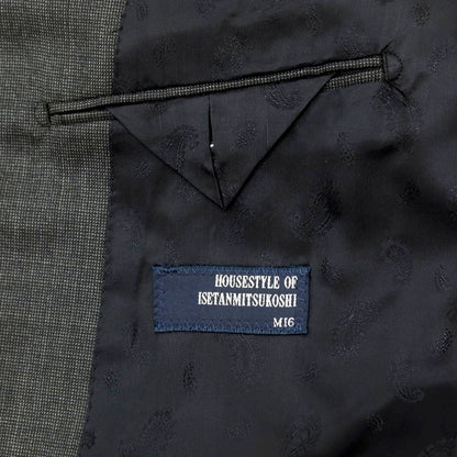 【中古】イセタンメンズ ISETAN MENS ウール 2つボタンスーツ グレー【 表記なし（L位） 】【 状態ランクC 】【 メンズ 】