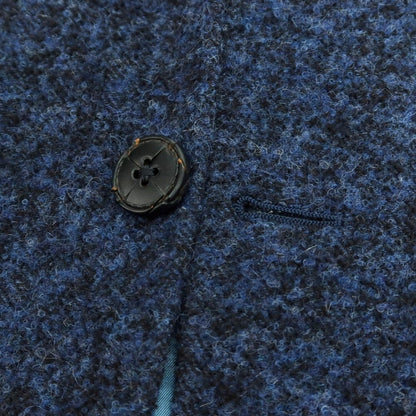 【中古】ランバンコレクション LANVIN COLLECTION ウールアルパカナイロン 2B カジュアルジャケット ライトネイビーxブラック【 50 】【 状態ランクB 】【 メンズ 】