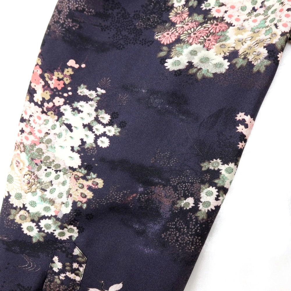 【中古】マークジェイコブス MARC JACOBS シルク 総柄 プリント パジャマシャツ カジュアルシャツ ネイビーxホワイト【サイズ48】【 状態ランクC 】【 メンズ 】