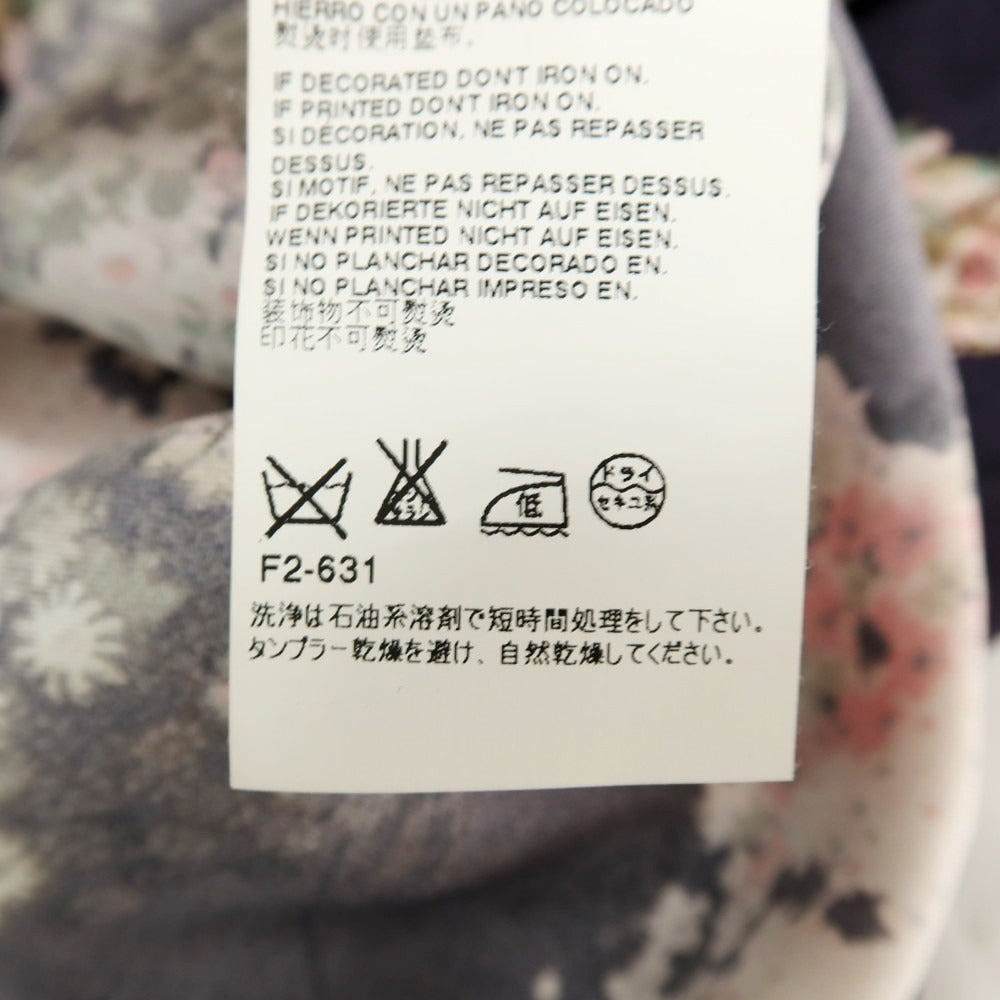 【中古】マークジェイコブス MARC JACOBS シルク 総柄 プリント パジャマシャツ カジュアルシャツ ネイビーxホワイト【サイズ48】【 状態ランクC 】【 メンズ 】