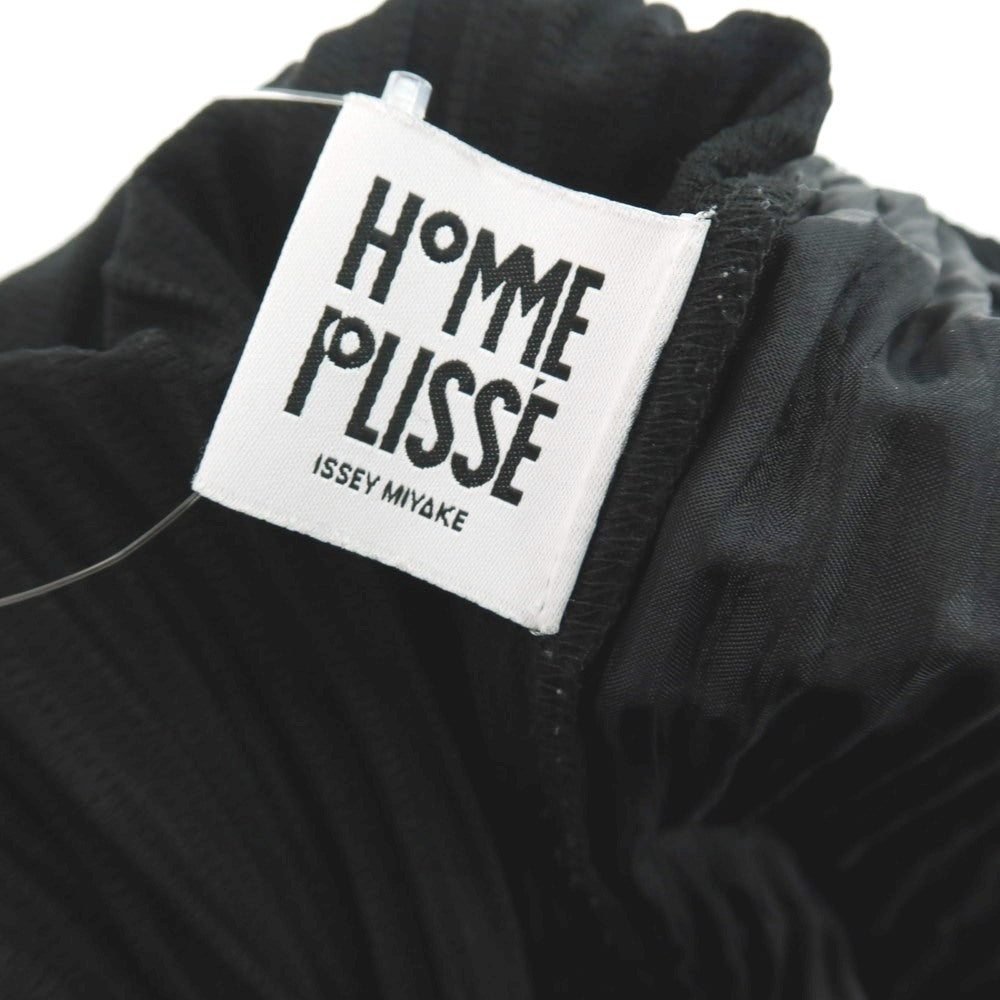 【中古】オム プリッセ イッセイミヤケ HOMME PLISSE ISSEY MIYAKE ポリエステル プリーツ イージーパンツ ブラック【 3 】【 状態ランクB 】【 メンズ 】