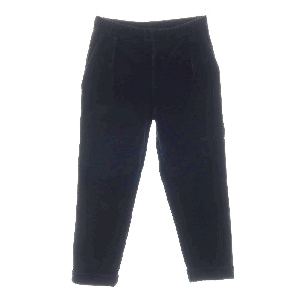 【中古】エンポリオ アルマーニ EMPORIO ARMANI コットンナイロン ベロア イージースラックスパンツ ブラック【サイズM】【 状態ランクC 】【 メンズ 】[BPD]