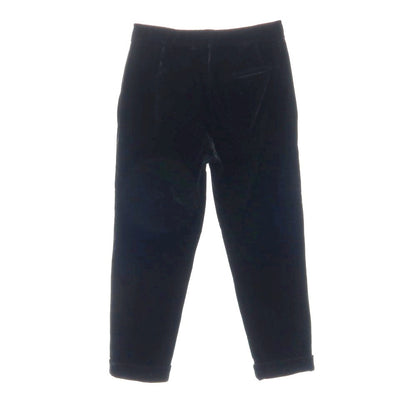 【中古】エンポリオ アルマーニ EMPORIO ARMANI コットンナイロン ベロア イージースラックスパンツ ブラック【 M 】【 状態ランクC 】【 メンズ 】