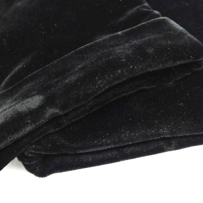 【中古】エンポリオ アルマーニ EMPORIO ARMANI コットンナイロン ベロア イージースラックスパンツ ブラック【 M 】【 状態ランクC 】【 メンズ 】