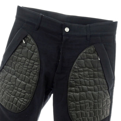 【中古】ロベルトカバリ Roberto Cavalli コットン カジュアルスラックスパンツ ブラック【 46 】【 状態ランクC 】【 メンズ 】