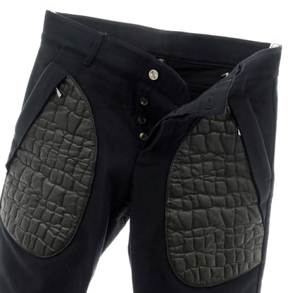 【中古】ロベルトカバリ Roberto Cavalli コットン カジュアルスラックスパンツ ブラック【 46 】【 状態ランクC 】【 メンズ 】