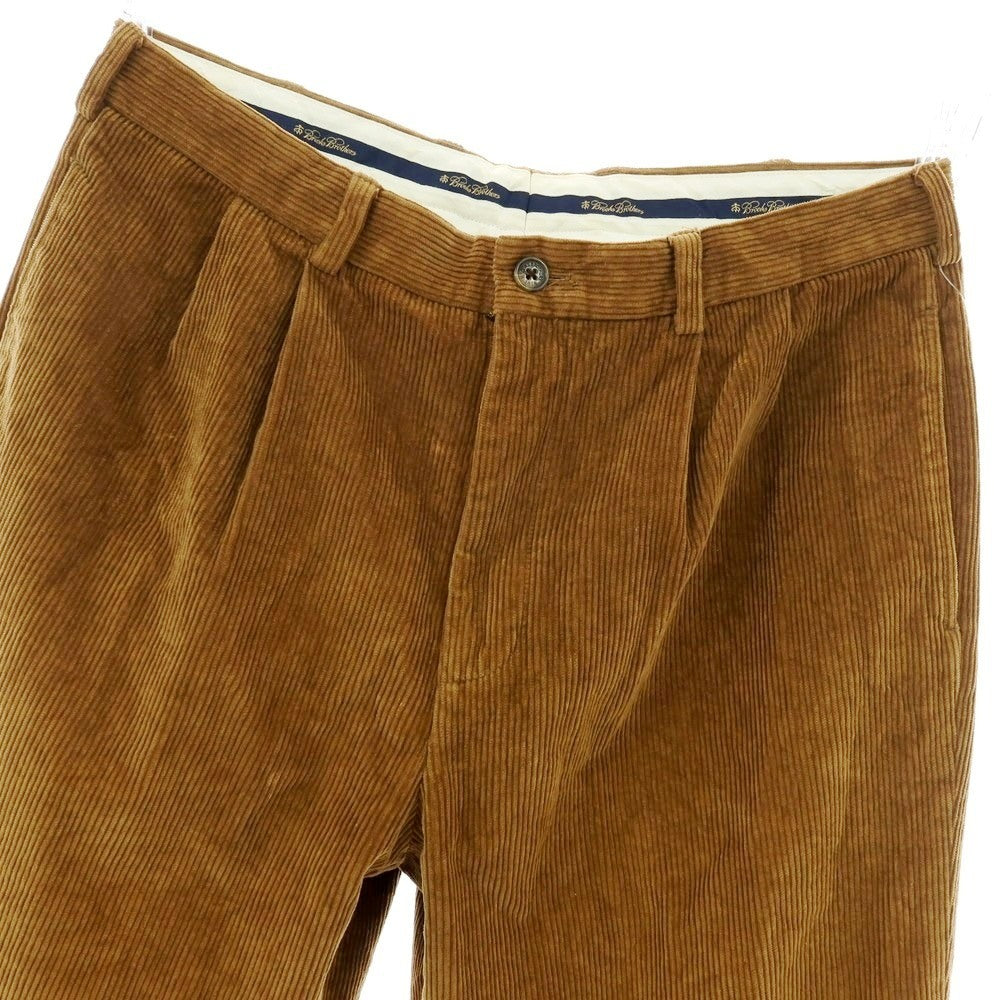 【中古】ブルックスブラザーズ Brooks Brothers コットン 中太畝 コーデュロイパンツ ブラウン【 36 】【 状態ランクC 】【 メンズ 】