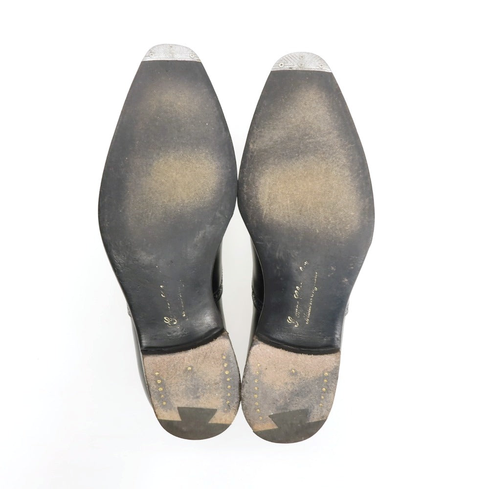 【中古】ジョージ クレバリー GEORGE CLEVERLEY サイドエラスティック ドレスシューズ ブラック【サイズ7 1/2E】【 状態ランクB 】【 メンズ 】