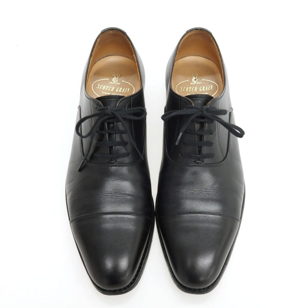 【中古】スコッチグレイン SCOTCH GRAIN ストレートチップ ドレスシューズ ブラック【サイズ25 1/2】【 状態ランクB 】【 メンズ 】