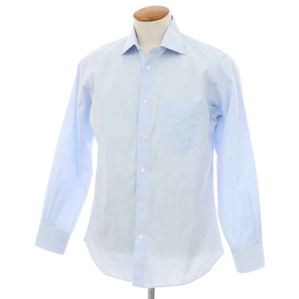 【中古】アザブテーラー azabu tailor コットン ドレスシャツ ライトブルー【 サイズ40 】【 状態ランクB 】【 メンズ 】 [APD]