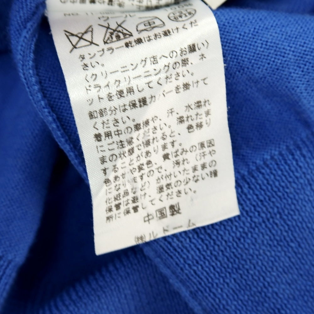 【中古】エディフィス EDIFICE SAFIELLA SAFIL ハイゲージ ウール カーディガン ブルー【サイズ46】【 状態ランクB 】【 メンズ 】[BPD]
