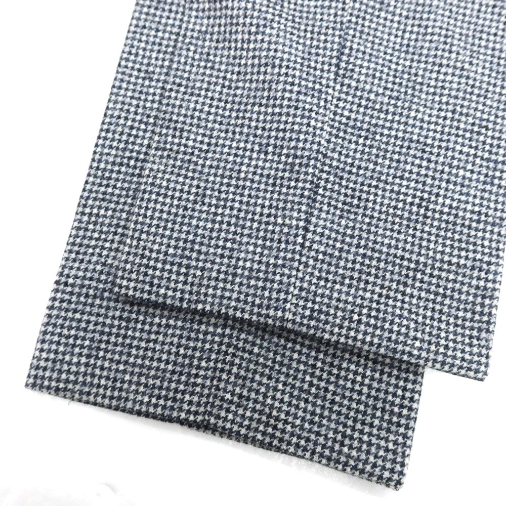 【中古】インコテックス INCOTEX ウール ハウンドトゥース ドレススラックスパンツ ネイビーxホワイト【 46 】【 状態ランクC 】【 メンズ 】