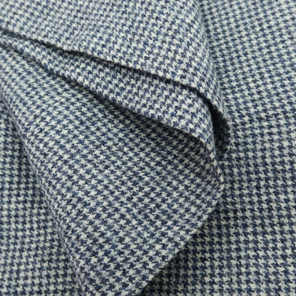 【中古】インコテックス INCOTEX ウール ハウンドトゥース ドレススラックスパンツ ネイビーxホワイト【 46 】【 状態ランクC 】【 メンズ 】