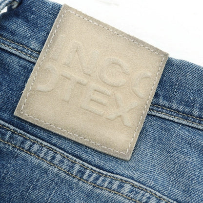 【中古】インコテックス ブルーディヴィジョン INCOTEX BLUE DIVISION ダメージ＆リペア加工 ストレッチ コットン デニムパンツ ジーンズ ブルー【 31 】【 状態ランクB 】【 メンズ 】