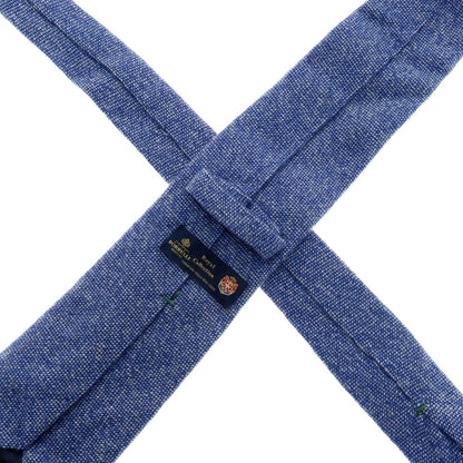 【中古】ルイジ ボレッリ Luigi Borrelli カシミヤ 無地ネクタイ ブルー【 状態ランクC 】【 メンズ 】