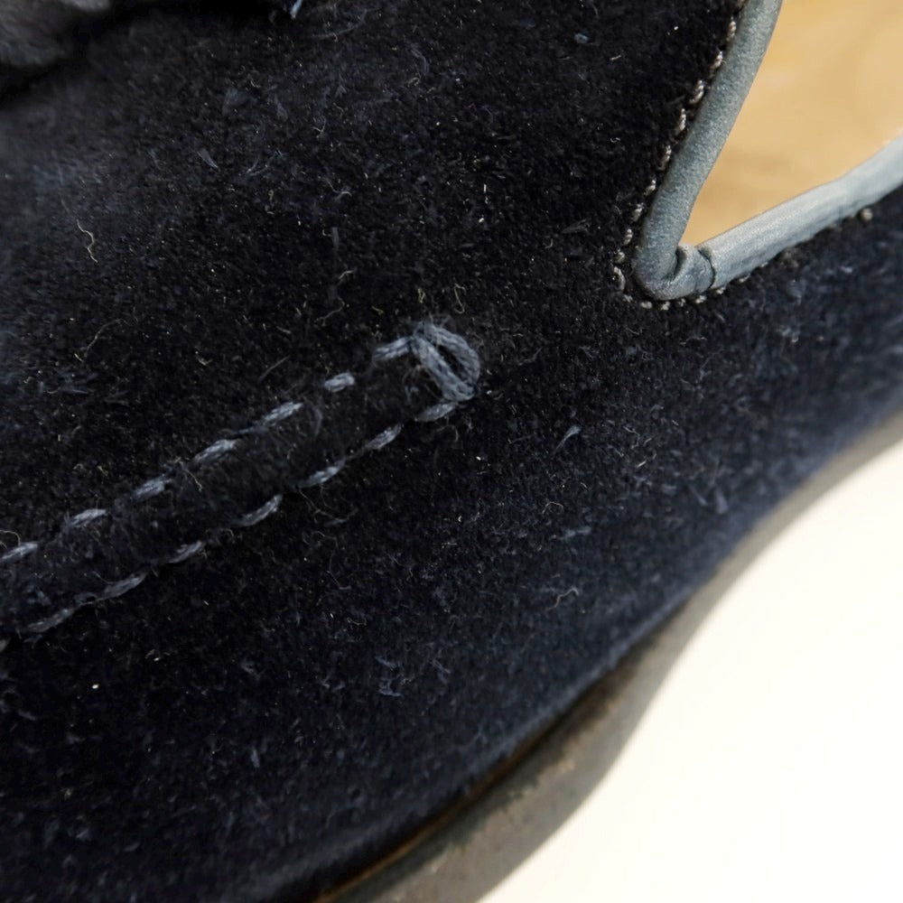 【中古】アルマス ALMAS スエード タッセルローファー ネイビー【サイズ40 1/2】【 状態ランクC 】【 メンズ 】