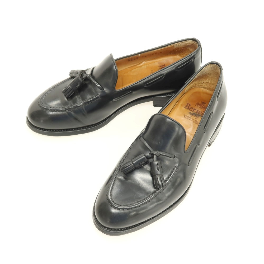 【中古】バーウィック BERWICK タッセルローファー ブラック【サイズ6 1/2】【 状態ランクC 】【 メンズ 】