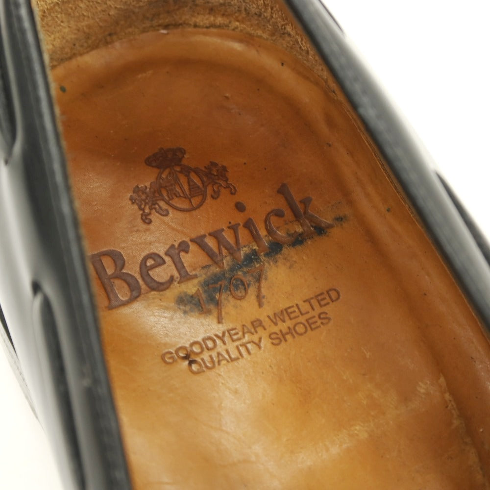 【中古】バーウィック BERWICK タッセルローファー ブラック【サイズ6 1/2】【 状態ランクC 】【 メンズ 】